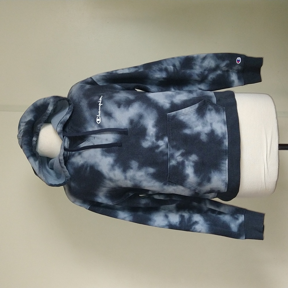 Champion Tie Dye Crop Sweat Shirt Hoodie